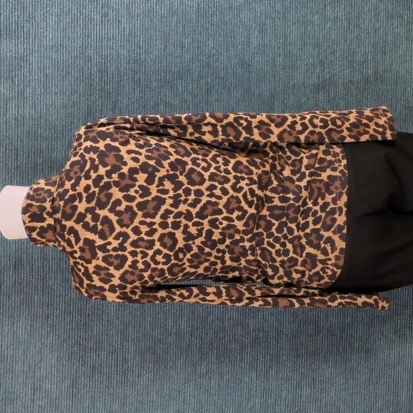 J. Crew Leopard Print Cotton Turtleneck Long Sleeve Tee Shirt - Picture 8 of 12